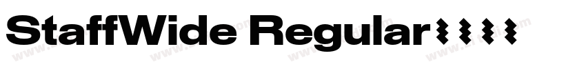 StaffWide Regular字体转换
